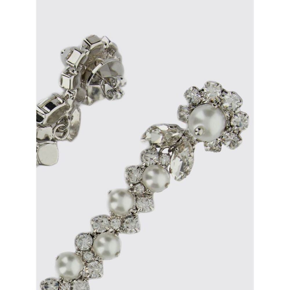 Simone Rocha Women Simone Rocha Brass Earrings With Set Pearls And Rhinestones - Picture 2 of 2